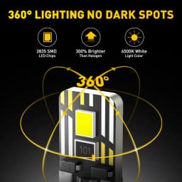 AUXITO 10Pcs W5W T10 W5W 194 501 Led Canbus No Error Car Interior Light T10 License Plate Lights for Bmw E46 F10 Golf 4 5 Audi