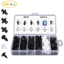 100Pcs Car Plastic Clips Fastener Screws Body Push Retainer Pin Rivet Bumper Panel Interior Decoration Mixed Auto Accessories