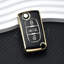 For Citroen C2 C3 C4 C5 C6 Xsara Berlingo TPU Flip Remote Car Key Case Cover For Peugeot 207 307 308 407 607 807 Protector Fob