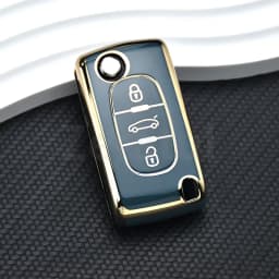 For Citroen C2 C3 C4 C5 C6 Xsara Berlingo TPU Flip Remote Car Key Case Cover For Peugeot 207 307 308 407 607 807 Protector Fob