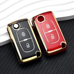 For Citroen C2 C3 C4 C5 C6 Xsara Berlingo TPU Flip Remote Car Key Case Cover For Peugeot 207 307 308 407 607 807 Protector Fob