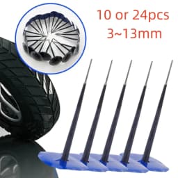 10/24pcs 3-6mm Plug Patch Gum Car Motorcycle Universal Tubeless Tire Puncture Repair Mushroom Plug Patch Gum Tire Repair Tools