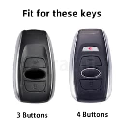 Car Smart Key Cover Case Bag For Subaru WRX XV Crosstrek Legacy BRZ Forester Impreza STi Outback 2015 - 2019 Shell Holder Fob