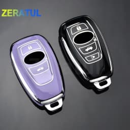 Car Smart Key Cover Case Bag For Subaru WRX XV Crosstrek Legacy BRZ Forester Impreza STi Outback 2015 - 2019 Shell Holder Fob
