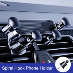 SEAMETAL Gravity Car Phone Holder Air Vent Telescopic Car Phone Mount 360-Degree Air Outlet Smartphone Support for 4.7-7 inch