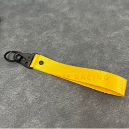 Fashion Solid Color Ribbon Keychain Lanyard Business Gift Key Chain Men Women Car Key Strap Waist Wallet KeyChains Keyrings