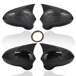 Mirror Cover Piano Black Exterior Accessories For Seat Ibiza 2008 2009 2010 2011 2012 2013 2014 2015 2016 2017