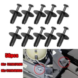 50pcs Car Bumper Trim Door Sill Wheel Arch Clips Retainer For BMW 3 5 7 Series 51118174185 Interior Accessories Car Rivet Clip