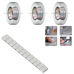 60g 5g/10g Iron Wheel Balance Weight Tire Adhesive Tyre Balancer Wheel Block For Car Motorcycle/bike RC Boat Aircraft