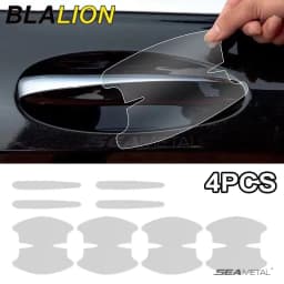 BLALION 4PCS Universal Car Door Handle Bowl Scratch Protective Stickers Transparent Car Handle Anti-collision Protection Strip