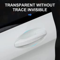 BLALION 4PCS Universal Car Door Handle Bowl Scratch Protective Stickers Transparent Car Handle Anti-collision Protection Strip