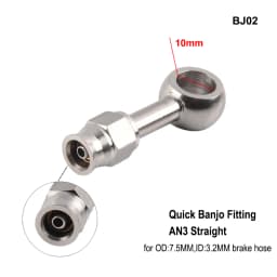 AN3 Motorcycle Motor Bike Hydraulic Brake Oil Hose Line Banjo Fitting m10x1 stainless Steel 10mm New