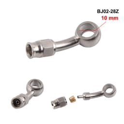 AN3 Motorcycle Motor Bike Hydraulic Brake Oil Hose Line Banjo Fitting m10x1 stainless Steel 10mm New