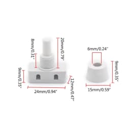 2 Pins Latching Pressure Switchs ON/OFF Push Button AC250V 10A for Industrial Field Home Lamp Mini Power Switches