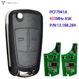 YOCASTY 736-743-A Remote Flip Car Key PCF7941A 46 Chip 433MHz For Opel Vauxhall Corsa D G4 Astra H Zafira B Holden Astra AH