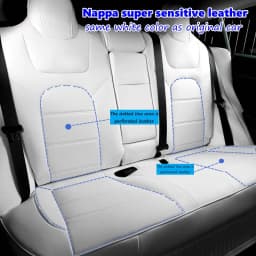 For Tesla Model 3 Y 2017 - 2025 Car Seats Cover Nappa Leather Full Surround Style Factory Wholesale Price Interior Accessories