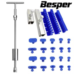Car Paintless Dent Repair Tools Puller Removal Kit Slide Hammer Reverse Hammer Tool Body Suction Cup / Adhesive Blue Glue Tabs