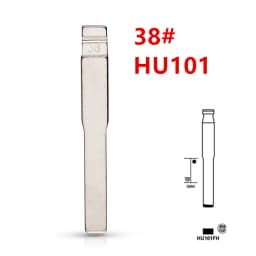 10pcs Uncut Metal 38# HU101 for ford Focus for KD keydiy xhorse VVDI remotes universal No.38