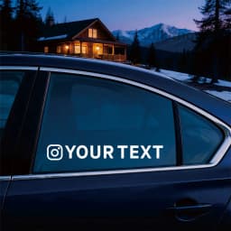Custom Text Instagram My Name Sticker Facebook Logo X YouTube Snapchat Twitch For Car Bike Motorbike Helmet Door Football Decal