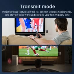 Bluetooth 5.3 Car AUX Audio Adapter Receiver Transmitter AUX Wireless Audio Adapter 3.5mm Jack for Car Earphones TV Speakers