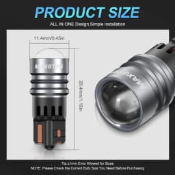 2Pcs W5W XBD 2 SMD Car T10 LED Bulb 194 168 Wedge Replacement Reverse Instrument Panel Lamp White Bulbs For Clearance Lights