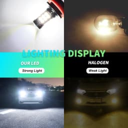 2Pcs H8 H11 HB4 9006 HB3 9005 H16 High Quality LED Bulbs Auto Anti Fog Lamps Car Driving Running Light Front Foglamp 6000K White