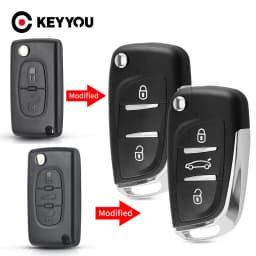 KEYYOU Modified Version Car Key For Peugeot 307 408 308 For Citroen C-Triomphe C-Quatre C2 C3 C4 C5 Berlingo CE0536 CE0523