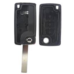 Jingyuqin CE0536/523 Flip Remote Key Case Shell For Peugeot 307 308 407 408 Citroen C3 C4 C5 C6 Berlingo Picasso Xsara HU83/VA2