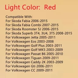 Electric Power Window Switch Red For VW Jetta Tiguan Golf GTI MK5 MK6 Passat B6 CC Seat Leon MK2 1K4959857 5ND959857 5K4959857