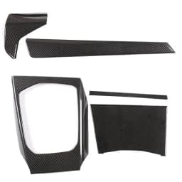 For BMW 3 Series 4 Series G20 G21 G22 2020-2025 ABS Carbon Fiber Car Gear Panel Cover Interior Kit Trim Stickers Car Accessories