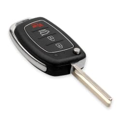 KEYYOU 1PCS 4 Buttons Car Key Case For HYUNDAI Mistra Santa Fe Sonata Tucson Accent I30 I40 I45 New Replacement