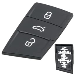 3 Buttons Replacement Rubber Flip Car Key Pad Fob Fit for Volkswagen Golf 7 4 5 MK4 6 / Skoda Octavia Seat Leon Ibiza