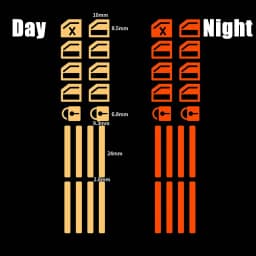 18 pcs/set Luminous Automobile Interior Stickers Universal Car Windows Control Panel Decals Auto Door Window Lift Button Sticker