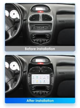 Hizpo 7862 2din Android 14 Car Radio For PEUGEOT 206 206CC 206SW 2000-2008 Auto Multimedia Player GPS Autoradio Carplay Navi