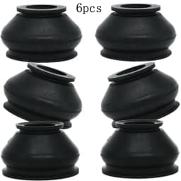 6x Car Suspension Steering Ball Dust Cover Turn Rods Ends Set Parts Accessories Universal Chassis Parts