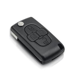KEYYOU 4 Buttons Flip Car Remote Key Fob Blank Case Shell Fob For Peugeot 1007 For Citroen C8 For Fiat Uncut Blade CE0523 CE0536