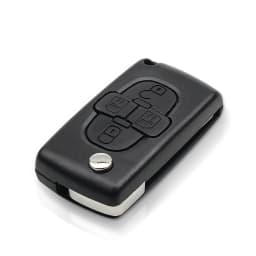 KEYYOU 4 Buttons Flip Car Remote Key Fob Blank Case Shell Fob For Peugeot 1007 For Citroen C8 For Fiat Uncut Blade CE0523 CE0536