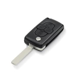 KEYYOU 4 Buttons Flip Car Remote Key Fob Blank Case Shell Fob For Peugeot 1007 For Citroen C8 For Fiat Uncut Blade CE0523 CE0536