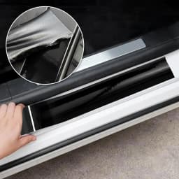 3/5/7/10CM Glossy Black Vinyl Wrap Stripes Chrome Delete Blackout Vinyl Window Trim Film For Car Interior Hood Roof Pillar
