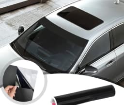 3/5/7/10CM Glossy Black Vinyl Wrap Stripes Chrome Delete Blackout Vinyl Window Trim Film For Car Interior Hood Roof Pillar