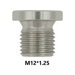 Universal SS304 O2 Oxygen Sensor Plug Automobiles lambda Sensors Bung Plug M18X1.5 M12 X 1.25 Thread With Washer Silver