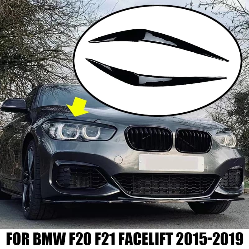 Fit For For BMW Accessories 1 Series F20 F21 16i 118i 120i 125i M135i M140i 2015-2019 Headlight Eyebrow Eyelid Cover Decorative