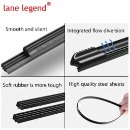 Car Windshield Wiper Blades For Toyota Aygo Peugeot 107 2005 2006 2007 2008 2009 2010 Front Rear Window For Citroen C1 MK1