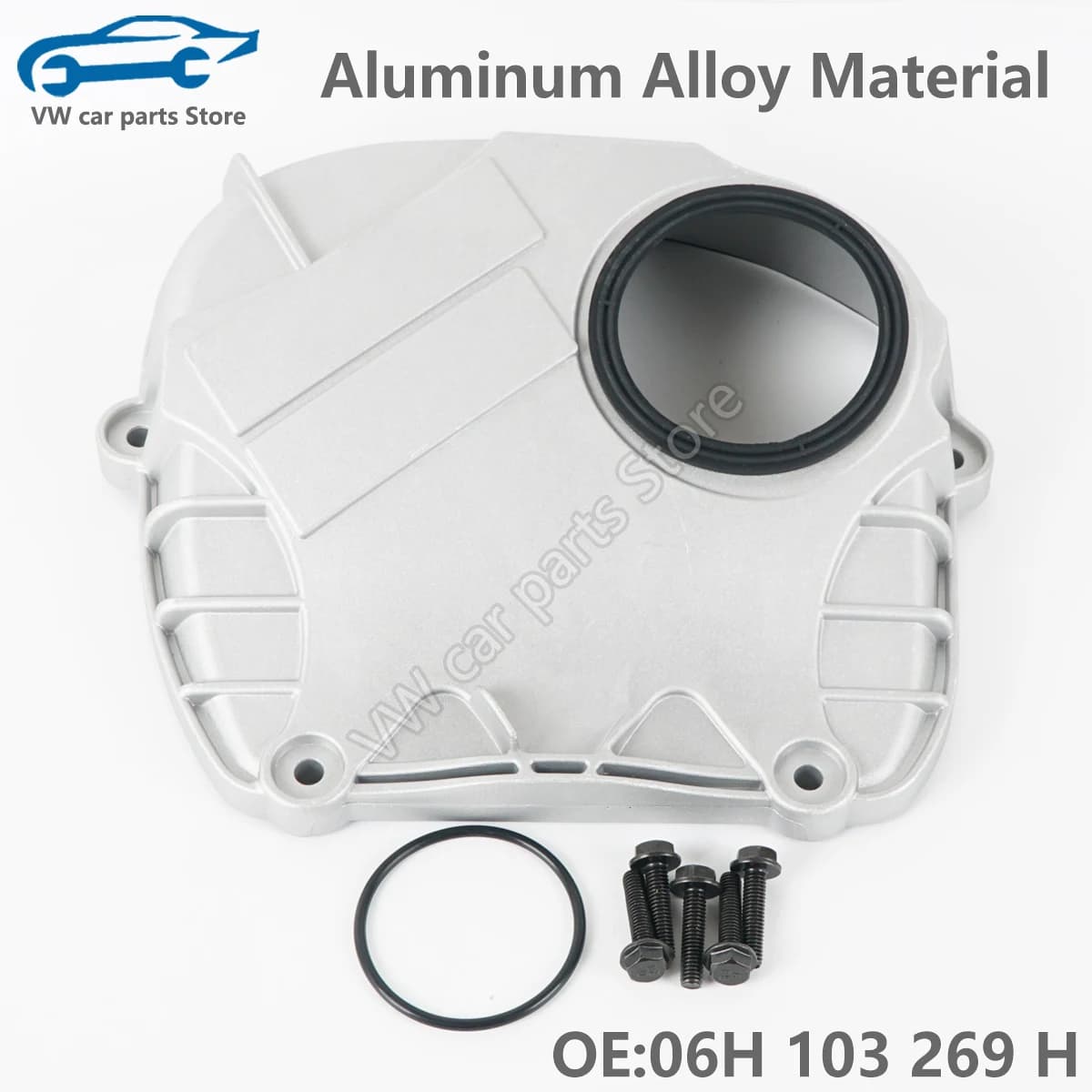 06H103269H Aluminum Engine Upper Timing Chain Cover With-Gasket For EA888 GEN2 VW Golf GTI Tiguan Touran Passat CC 06H 103 269 H