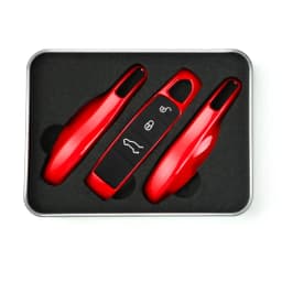 Car Smart Remote Key Case Fob Covers Set Shell for Porsche Panamera Spyder Carrera Macan Boxster Cayman Cayenne 911 970 981 991