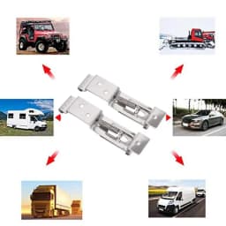 4PCS Car License Plate Frame Holder Trailer Number Stainless Steel Bracket Cars Frame Holder Clamps Trailer Number Plate Clips