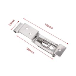 4PCS Car License Plate Frame Holder Trailer Number Stainless Steel Bracket Cars Frame Holder Clamps Trailer Number Plate Clips