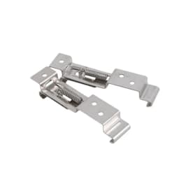 4PCS Car License Plate Frame Holder Trailer Number Stainless Steel Bracket Cars Frame Holder Clamps Trailer Number Plate Clips