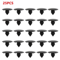 25 Pcs Car Hood Insulation Retainer Black Plastic Clips Fastener For Toyota 90467 09050 Rivet Retainer Car Parts