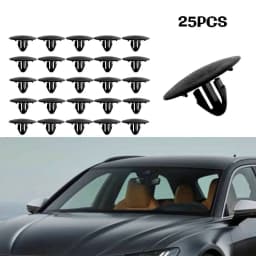 25 Pcs Car Hood Insulation Retainer Black Plastic Clips Fastener For Toyota 90467 09050 Rivet Retainer Car Parts